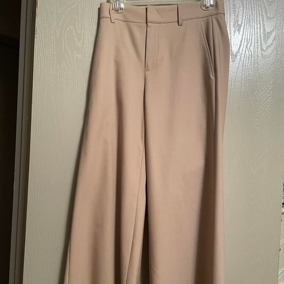 New S 2 VINCE Wool Wide Leg Cullotes Trousers Pants Beige Ginger Elegant - Picture 5 of 10